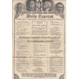FA CUP FINAL Daily Express Songsheet for the 1932 FA Cup Final Arsenal v Newcastle United at