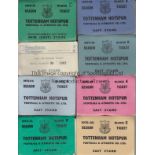 TOTTENHAM HOTSPUR Nineteen Tottenham Hotspur season tickets, 1970/71, 73/4 to 81/2 inclusive, 83/4