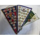 FOREIGN FOOTBALL PENNANTS Barcelona Cup Winners 1978 19" and Real Madrid Champions 1978/9 19" and
