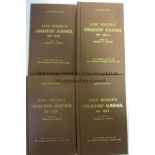 CRICKET WISDENS A collection of 4 Willows Hardback Wisdens - Willows Reprint Wisden Cricketer's