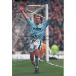 UWE ROSLER 1996 Col 12” x 8” photo, showing Uwe Rosler celebrating after his winning goal against