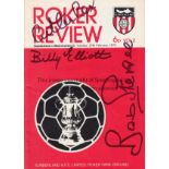 SUNDERLAND 1973-CUP Match programme, Sunderland v Manchester City, 27/2/73, Cup replay signed by the