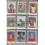 CARDS Set of 109 A & BC Footballer cards, 1971, 1st series, purple backs, housed in plastic sleeves.