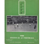 FESTIVAL OF FOOTBALL 20 Page official programme for The Festival of Football which took place at