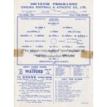 CHELSEA - BRIGHTON 45 Chelsea home programme v Brighton, 21/4/45, tape at opposite edges of centre