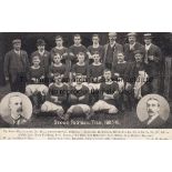 STOKE 1905-06 Stoke FC team group postcard 1905-06, players named, issued by Robert Atkinson,