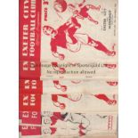 EXETER CITY A collection of 11 Exeter City programmes 1950-1954 - 9 Homes v Aldershot,