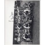 LIVERPOOL AUTOGRAPHS 1983/4 A b/w 10" X 8" team group after winning the League at Anfield signed