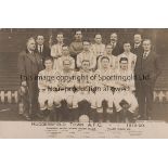 HUDDERSFIELD TOWN 1919-20 Huddersfield Town team group postcard, 1919-20, players named, issued by