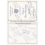 WEST BROMWICH ALBION / AUTOGRAPHS Three menus for WBA Golf Tournament Dinners at the Belfry Hotel,