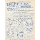 CHELSEA - DERBY 24-25 Chelsea home programme v Derby, 15/11/1924, The game was a 1-1 draw. Ex