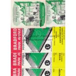 BRADFORD PA A collection of 14 Bradford Park Avenue programmes - 9 Homes - 59/60 (5) and last season