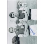 JOE KIRKUP - WEST HAM Col 12” x 8” photo, showing West Ham's Joe Kirkup and John Lyall posing for