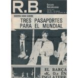 BARCELONA V IPSWICH TOWN 1977/8 Two Revista Barcelona Spanish magazines covering both legs of the