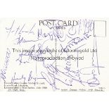 WEST INDIES CRICKET AUTOGRAPH 1999 A colour postcard of Grace Road, Leicestershire CCC where they