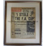 LOSS OF FA CUP 1895 Collection of items relating to the theft of the first English Cup in 1895