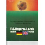 1975 EUROPEAN CUP FINAL Official programme, Bayern Munchen v Leeds, 1975 European Cup Final in