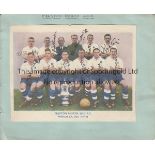 PRESTON NORTH END AUTOGRAPHS 1938 CUP WINNERS A colour magazine team group mounted on an album page,