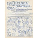 CHELSEA - COVENTRY 24-25 Chelsea home programme v Coventry, 30/8/1924, Chelsea won 1-0, ex bound