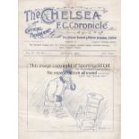 CHELSEA - CHESTERFIELD 1907 Chelsea home programme v Chesterfield, 6/4/1907, Chelsea second