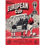 1960 EUROPEAN CUP FINAL Official programme, 1960 European Cup Final, Eintracht Frankfurt v Real