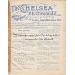 CHELSEA - NORTHAMPTON 1911 Chelsea Reserves four page home programme v Northampton Reserves, South