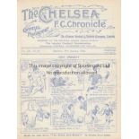 CHELSEA - CLAPTON ORIENT 24-25 Chelsea home programme v Clapton Orient, 24/1/1925, the game finished