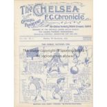 CHELSEA - LEICESTER 24-25 Chelsea home programme v Leicester, 8/9/1924, Chelsea won 4-0 but