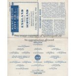 ENGLAND - SCOTLAND 1943 Four page programme, England v Scotland, 16/10/43 at Maine Road,