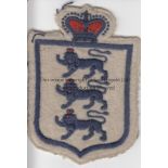 CHARLIE GEE ENGLAND An England shirt badge believed to have been worn by Charlie Gee of Everton