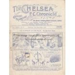 CHELSEA - ASTON VILLA 1933 Chelsea home programme v Aston Villa, 16/9/1933, small burn hole to front