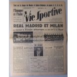 1958 EUROPEAN CUP FINAL 1958 European Cup Final, Real Madrid v Milan, 28/5/58 in Brussles. The