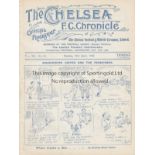 CHELSEA - MANCHESTER UNITED 24-25 Chelsea home programme v Manchester United, 13/4/1925. The game