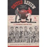 1952 CHARITY SHIELD Manchester United home programme v Newcastle United, Monday 24th September