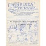 CHELSEA - WOLVES 24-25 Chelsea home programme v Wolves, 25/12/1924. Chelsea won 1-0. Ex bound