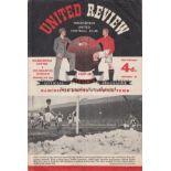 MANCHESTER UNITED - WOLVES 58 Official programme, Manchester United v Wolves, 8/2/58 , number 20 and