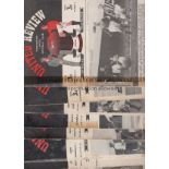 MANCHESTER UNITED Nine Manchester United home programmes, 49/50 v Man City (tape on spine) and