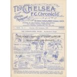 CHELSEA - TOTTENHAM 1933 Chelsea home programme v Tottenham, 30/9/1933, ex bound volume. Generally