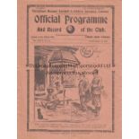 TOTTENHAM - CHELSEA 1934 Tottenham home programme v Chelsea, 10/2/1934, slight wear along folds,