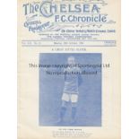 CHELSEA - FOOTBALL LEAGUE XI 1924 Eight page Chelsea home programme , Chelsea v Football League