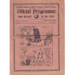 TOTTENHAM - BRADFORD PA 37-38 Tottenham home programme v Bradford Park Avenue, 9/4/1938, h-t