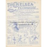 CHELSEA - OLDHAM 24-25 Chelsea home programme v Oldham, 3/1/1925, Chelsea won 4-1. Ex bound