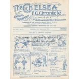 CHELSEA - CRYSTAL PALACE 24-25 Chelsea home programme v Crystal Palace, 27/9/1924, The game ended