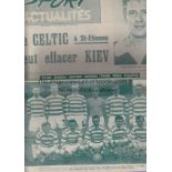 1968 EUROPEAN CUP Saint-Etienne v Glasgow Celtic played 18 September 1968 at the Stade Geoffrey-
