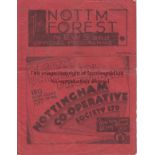 NOTTM FOREST - BLACKBURN 1936 Nottingham Forest home programme v Blackburn, 5/12/1936, slight