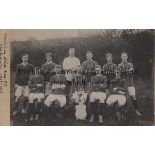 CANTERBURY WHITE ROSE 1909 Postcard teamgroup of Canterbury White Rose FC , noted as "Champions