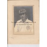 ERIC MULLEY Two mounted photographs of Nunhead goalkeeper Eric Mulley, both show him in his