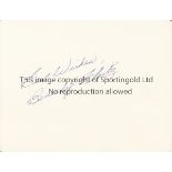 BEVERLEY BAKER FLEITZ / TENNIS / AUTOGRAPH Signed white card in 1955 by the Wimbledon Singles