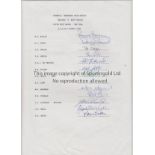 ENGLAND CRICKET AUTOGRAPHS Four signed A4 sheets: v. West Indies at Headingley 1969 X 11 inclduing