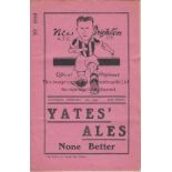 NEW BRIGHTON - BARROW 38-39 New Brighton home programme v Barrow, 11/2/1939, slight creasing, team